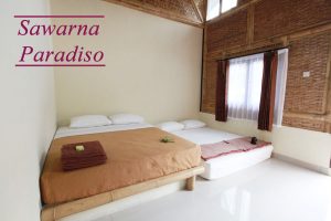 Room Double Bed Resort Sawarna Paradiso